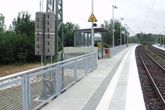 Infrastruktur Bahnhof Westerstetten Bahnsteig Richtung Stuttgart