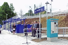 Infrastruktur Bahnhof Westerstetten Bahnsteig mit Rampe
