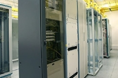 IT-Technik Telehaus Frankfurt 1-Reihe-Racks